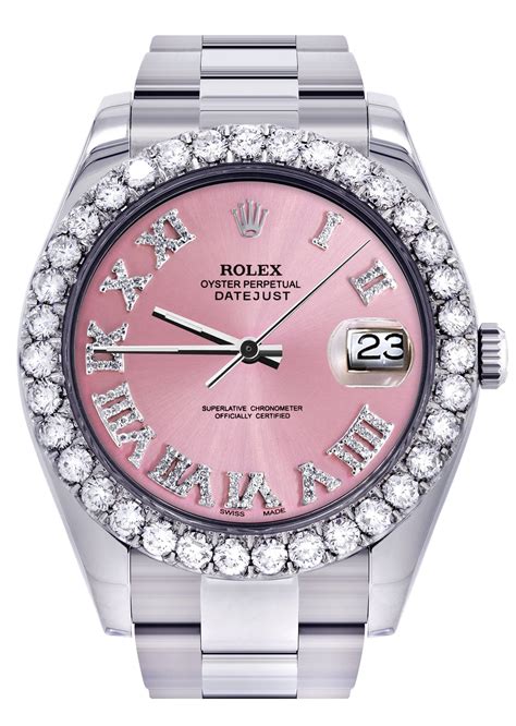 pink rolex bling|pink dialed watches.